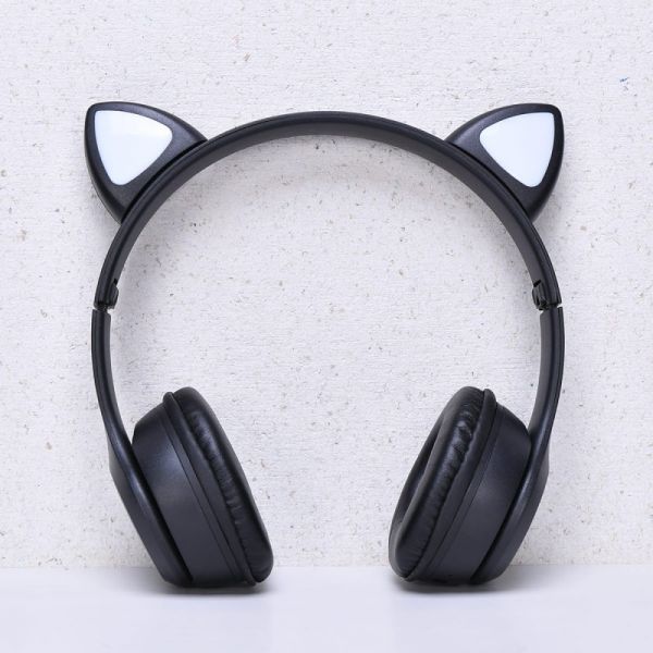 Wireless Cat Ear headphones art p47m-4