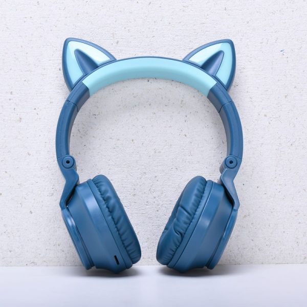 Wireless headphones with backlight STN-26 Blue art 1163