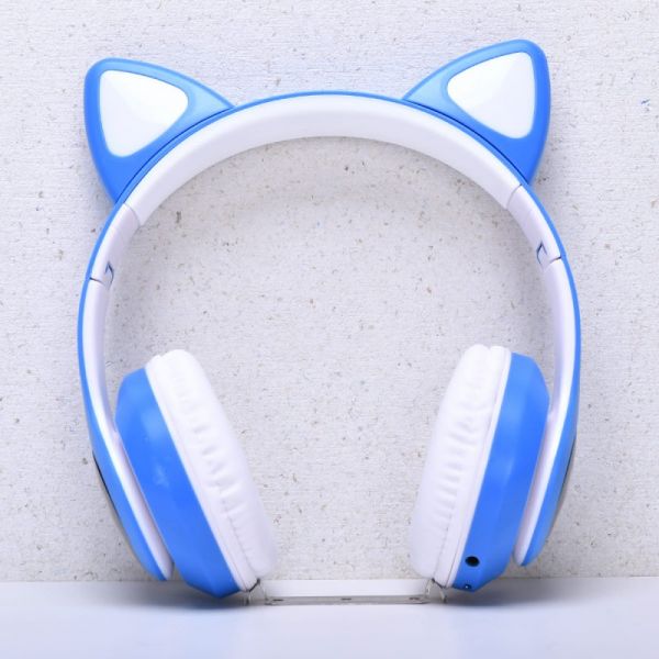 Wireless headphones with backlight STN-28 Blue art 1177