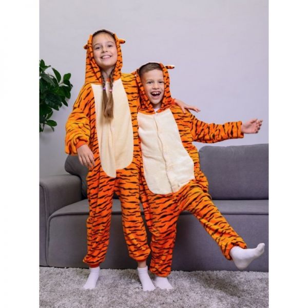 Kigurumi pajamas for children Tiger art 1104