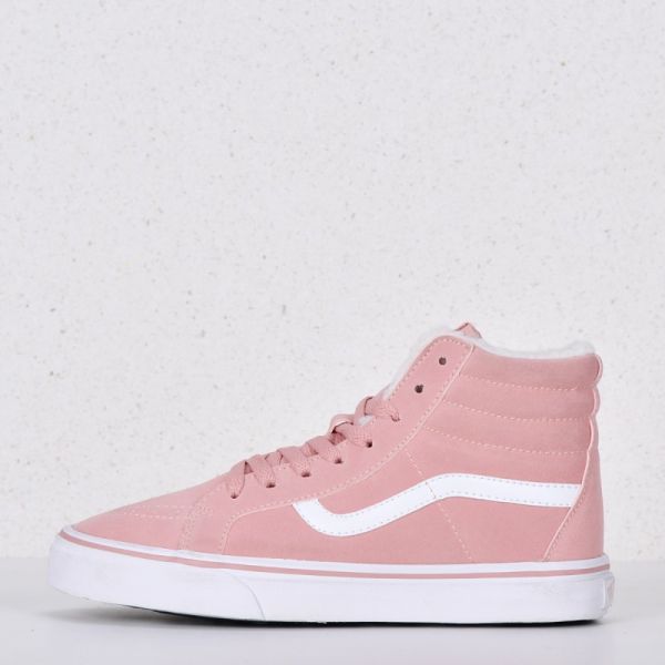 Vans Pink sneakers with fur art w109-17