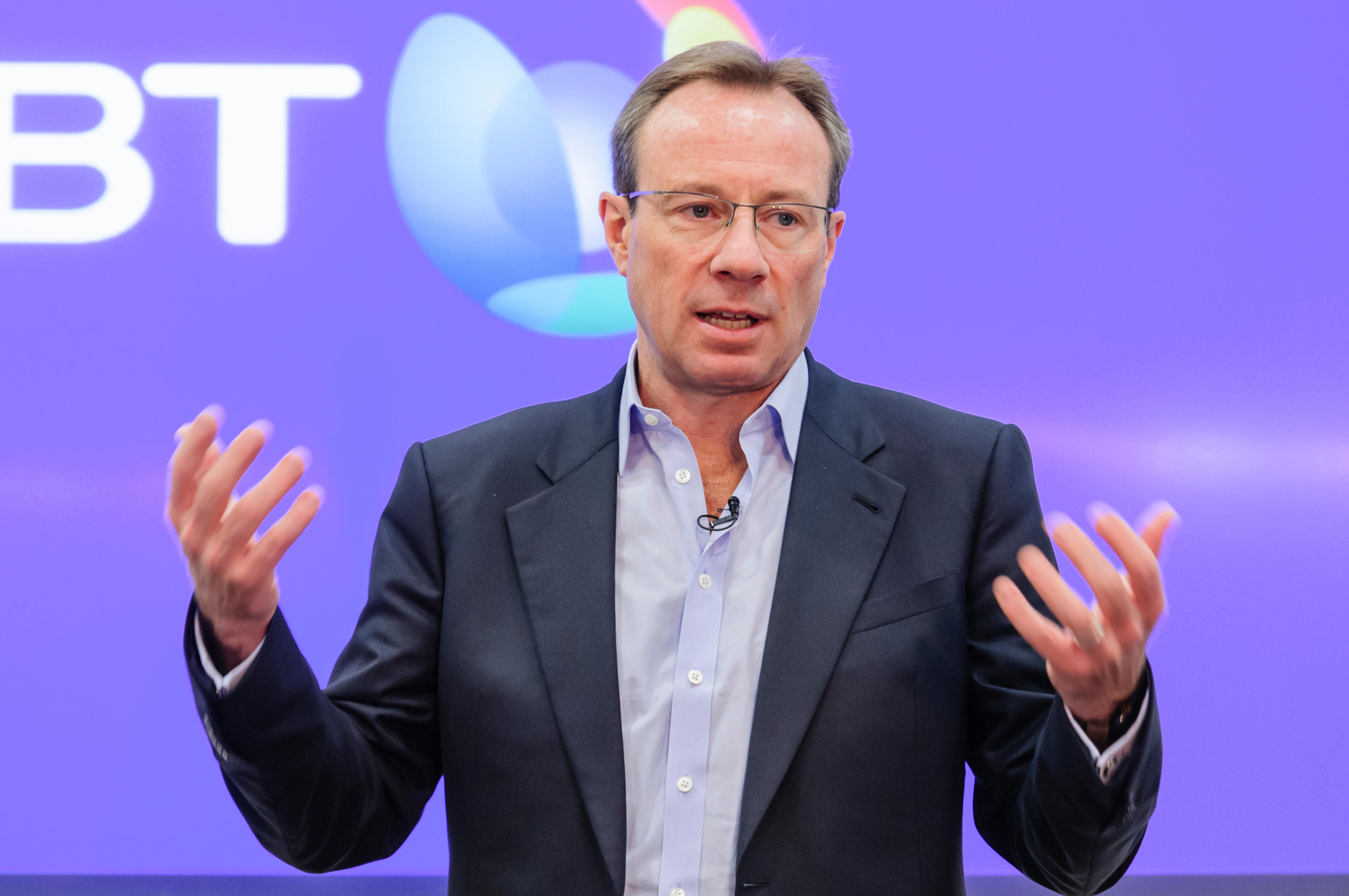 Philip Jansen, CEO of BT, speaking.